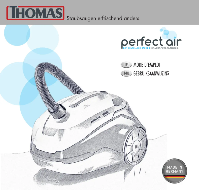 Page n°1 - Manuel utilisateur Thomas Perfect Air Animal Pure