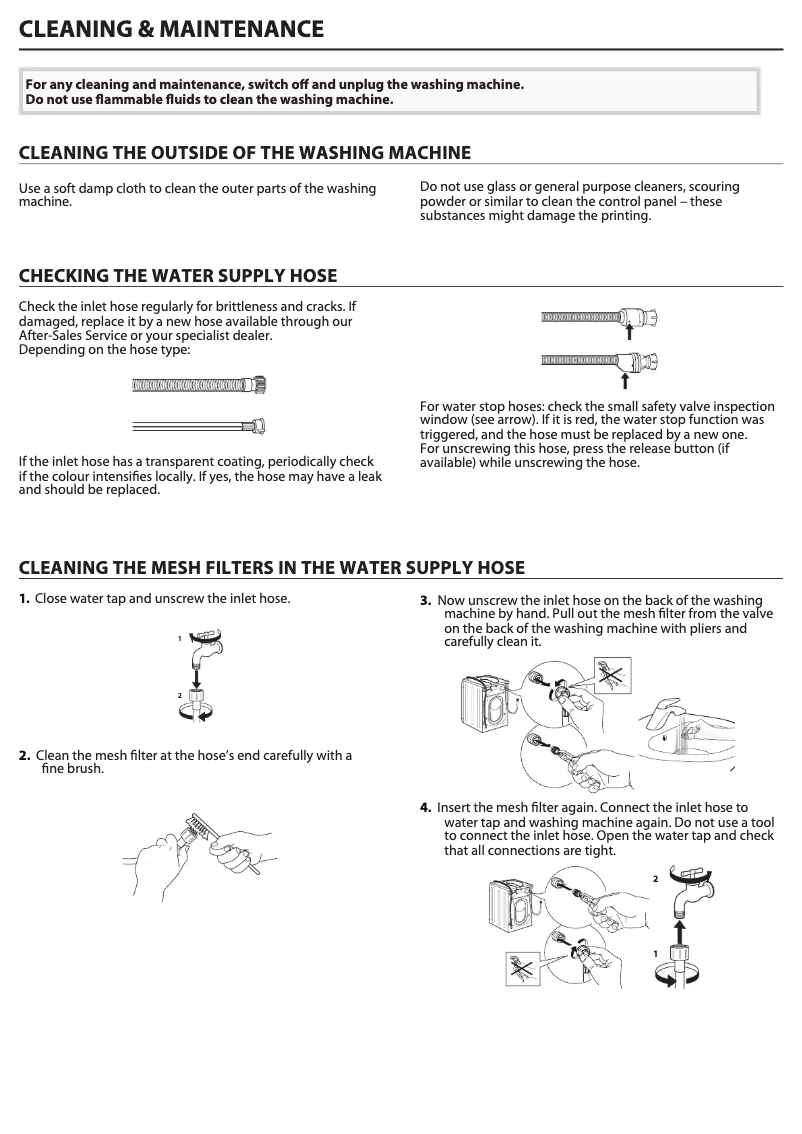 Page 1 de la notice Manuel d'utilisation et d'entretien Hotpoint NSWR 743U GK UK N