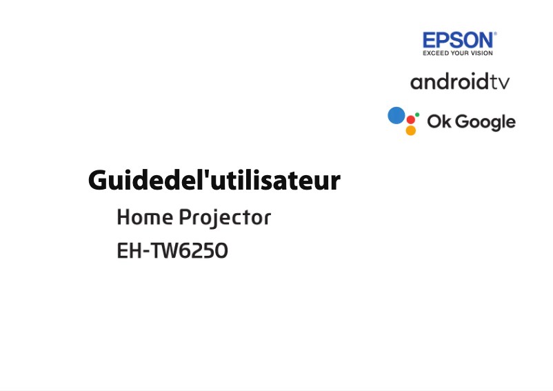 Página 1 del manual Manual de usuario Epson EH-TW6250