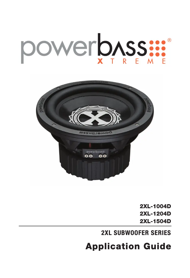Page 1 de la notice Manuel utilisateur PowerBass 2XL-1204D