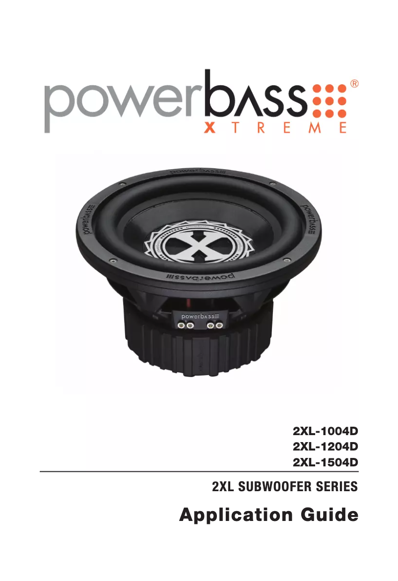 Page n°1 - Manuel utilisateur PowerBass 2XL-1204D