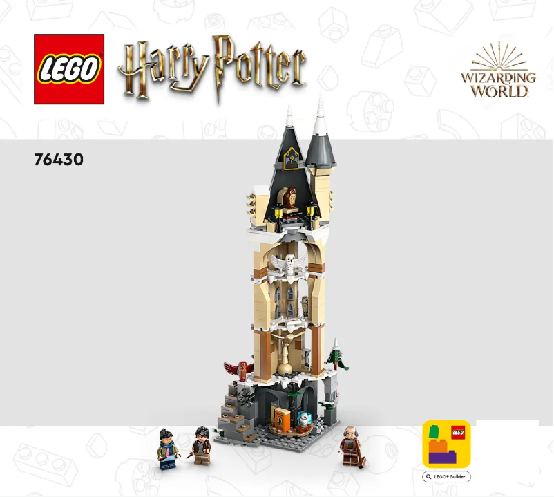 Page 1 de la notice Consignes visuelles Lego Harry Potter 76430