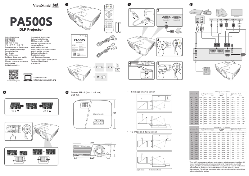 Image de la première page du manuel de l'appareil PA500S