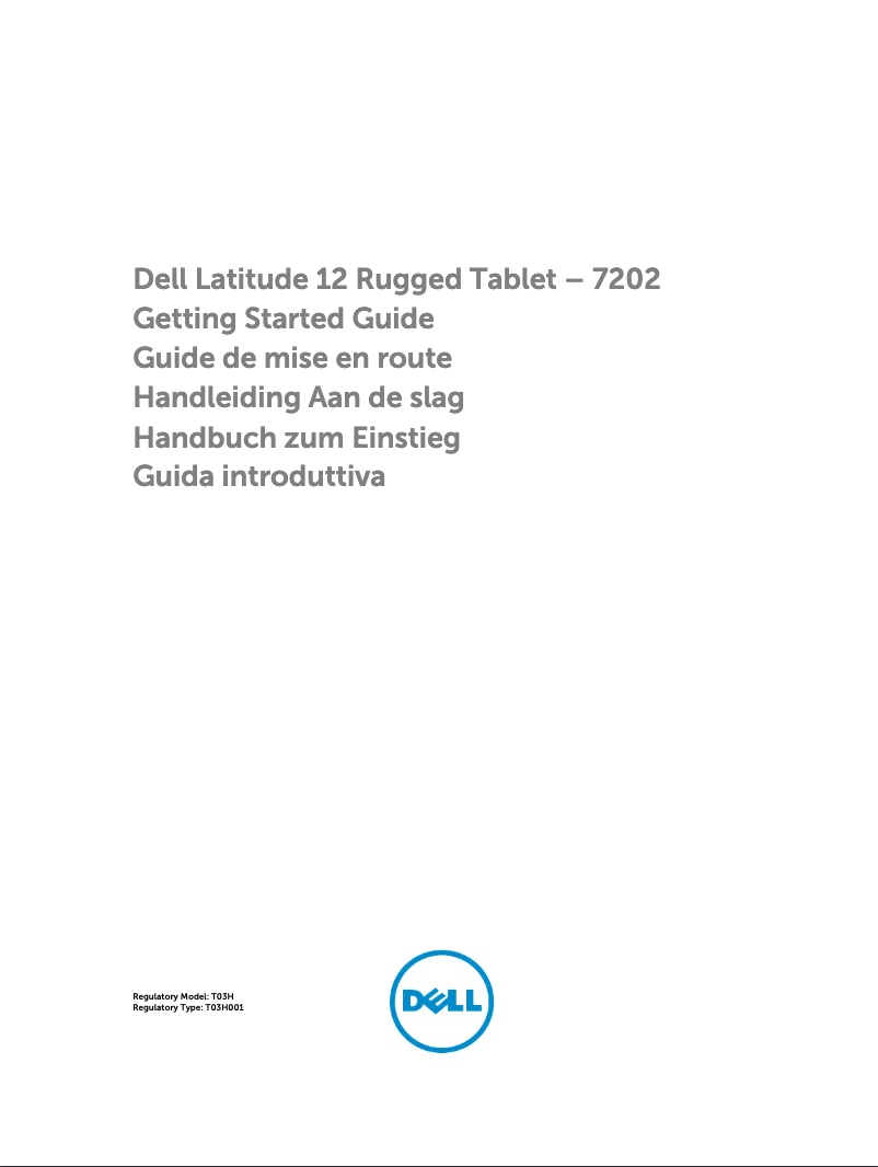 Page n°1 - Guide de démarrage rapide Dell Latitude 12