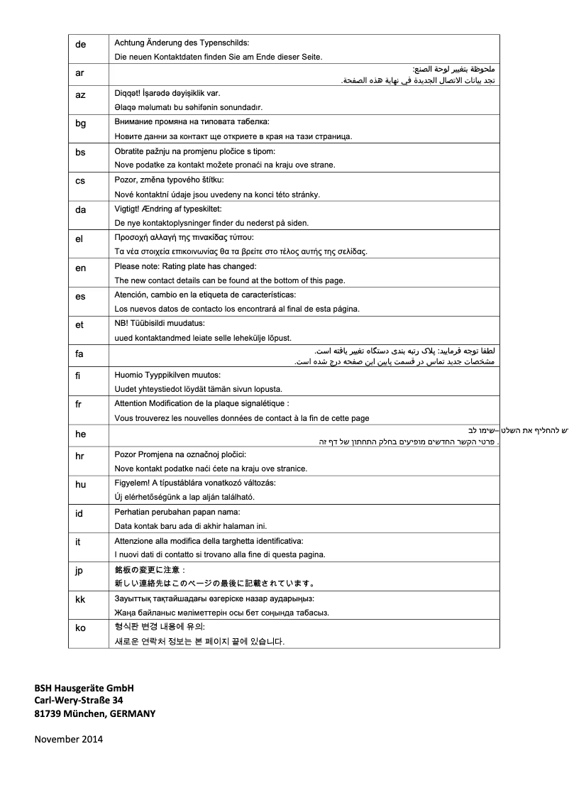 Page n°1 - Manuel utilisateur Siemens MC23200