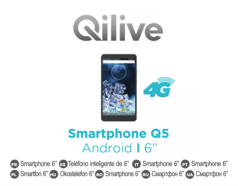 Page 1 de la notice Manuel utilisateur Qilive Q5 6inch