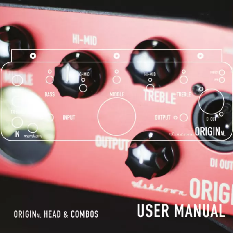 Page n°1 - Manuel utilisateur Ashdown Engineering Original HD-1