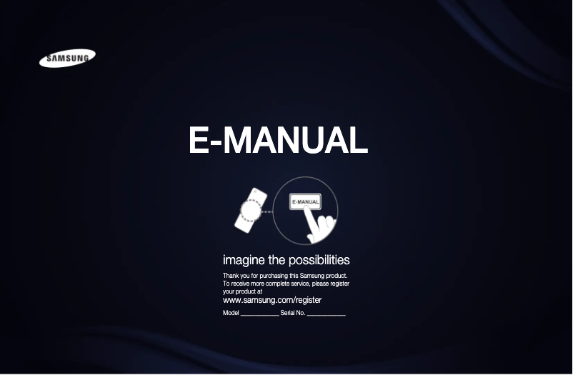 Page n°1 - Manuel utilisateur Samsung LA40D550