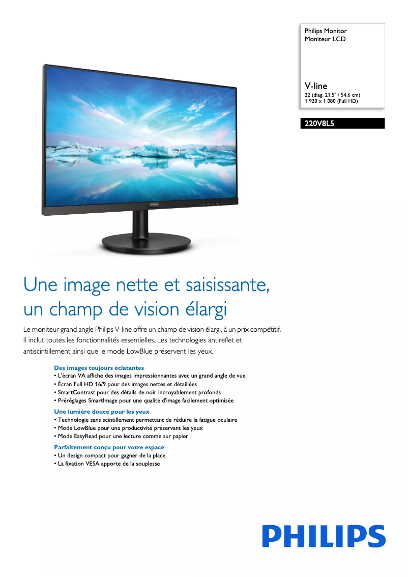 Image de la première page du manuel de l'appareil 220V8L5