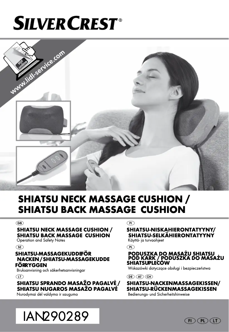 Page 1 de la notice Manuel utilisateur SilverCrest IAN 290289