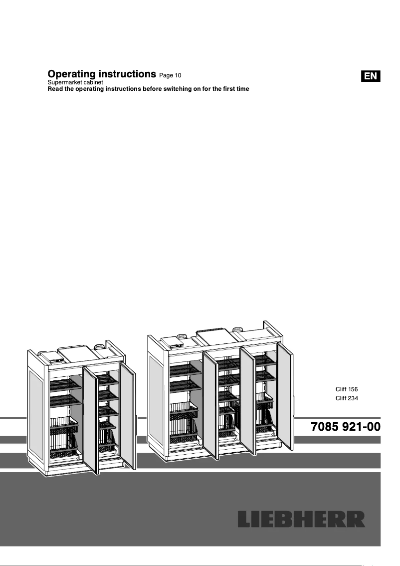 Page 1 de la notice Manuel utilisateur Liebherr MFVmah 2313