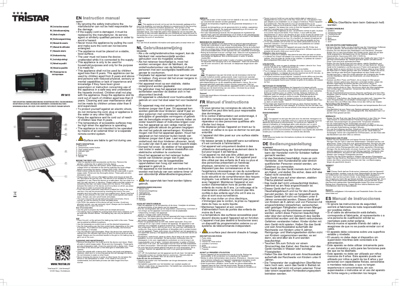 Image de la première page du manuel de l'appareil OV-3622