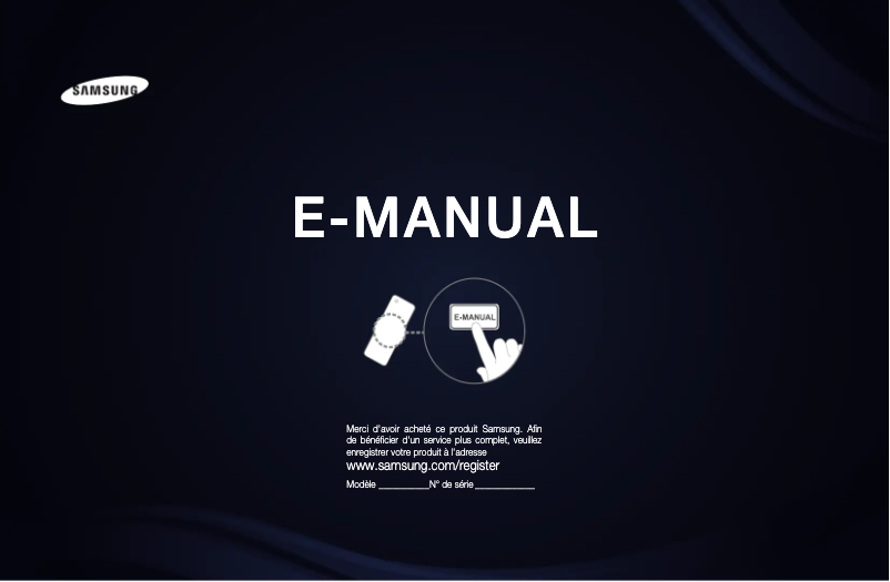 Page n°1 - Manuel utilisateur Samsung UE55D6300SS