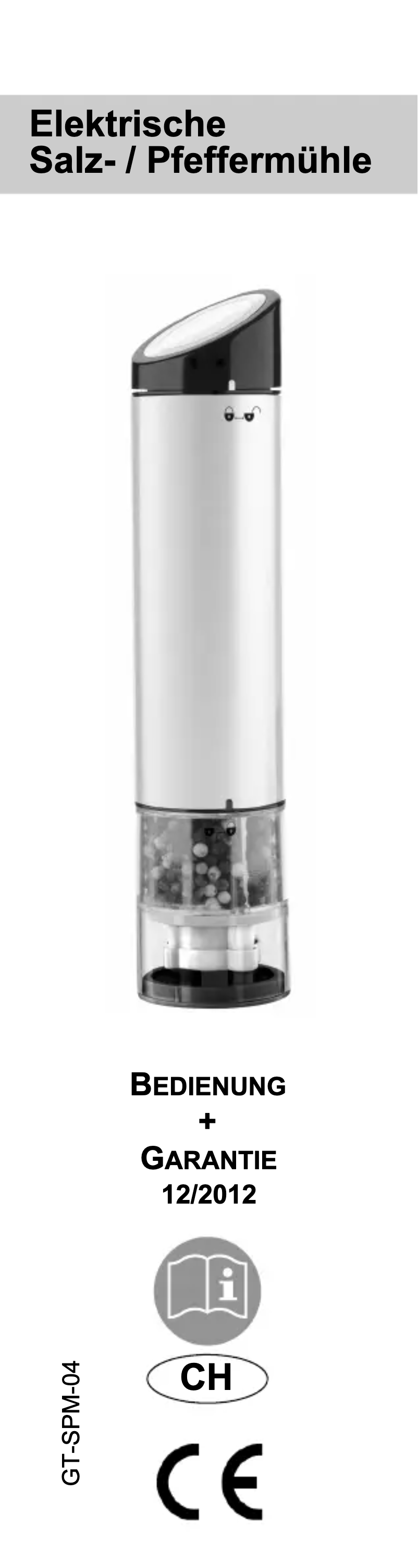 Page 1 de la notice Manuel utilisateur Kitchenware GT-SPM-04