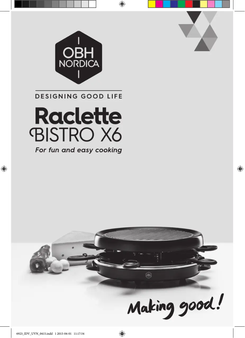 Page 1 de la notice Manuel utilisateur OBH Nordica Bistro X6 6923