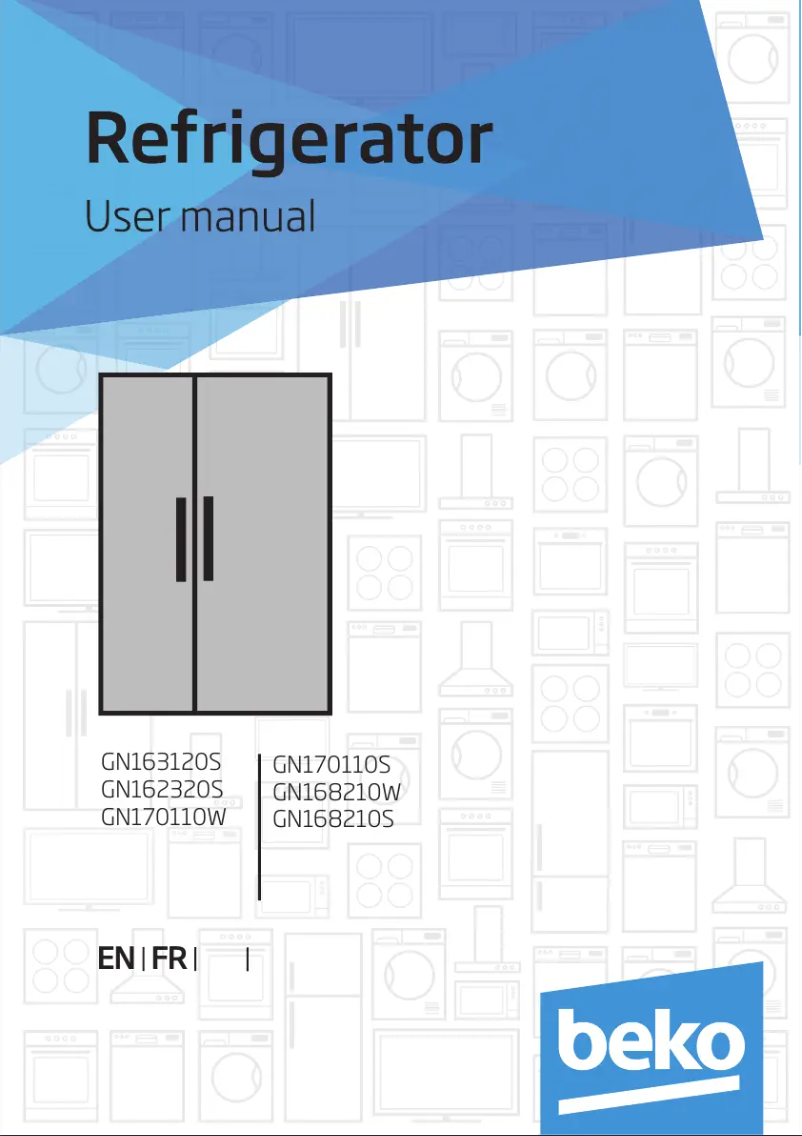 Page 1 de la notice Manuel utilisateur Beko GN170110W