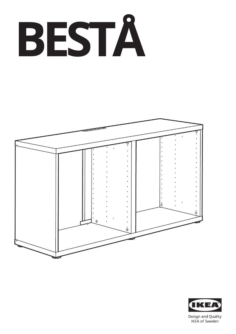 Page 1 de la notice Manuel utilisateur Ikea BESTÅ 905.478.83