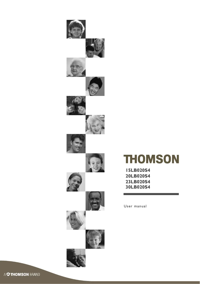 Page n°1 - Manuel utilisateur Thomson 20LB020