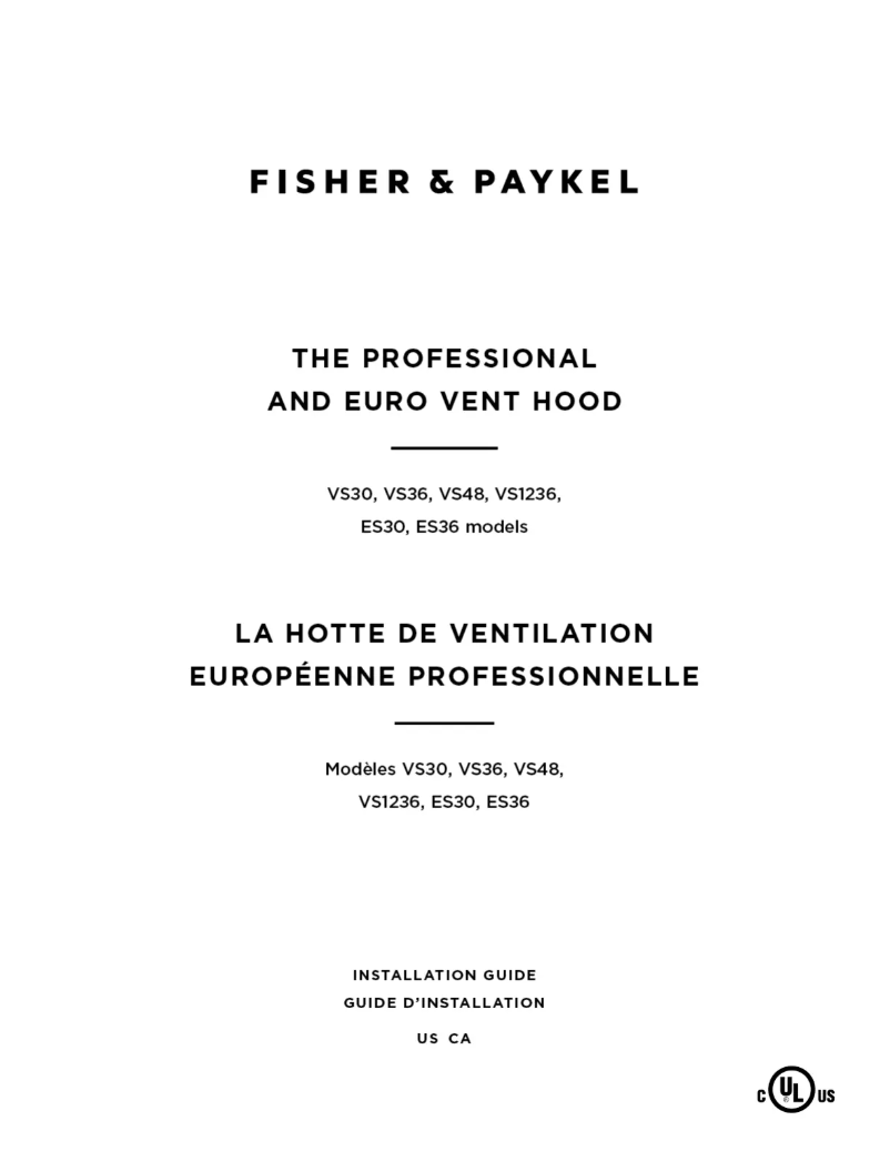 Page n°1 - Guide d'installation Fisher & Paykel ES36_UB