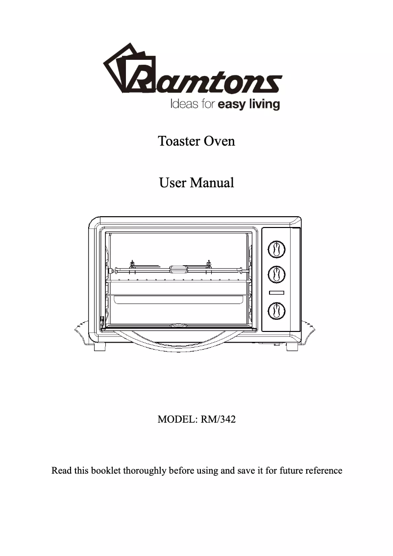 Page n°1 - Manuel utilisateur Ramtons RM/342