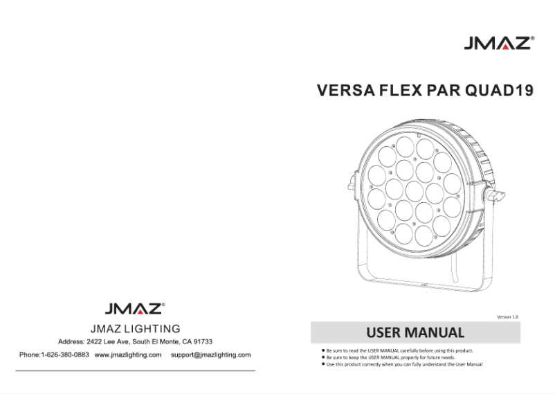 Image de la première page du manuel de l'appareil Versa Flex Par QUAD19