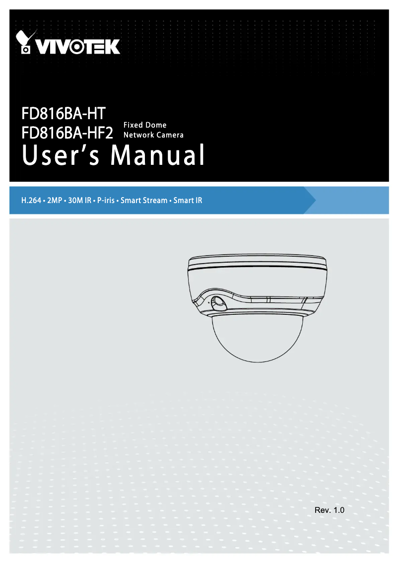 Image de la première page du manuel de l'appareil FD816BA-HT