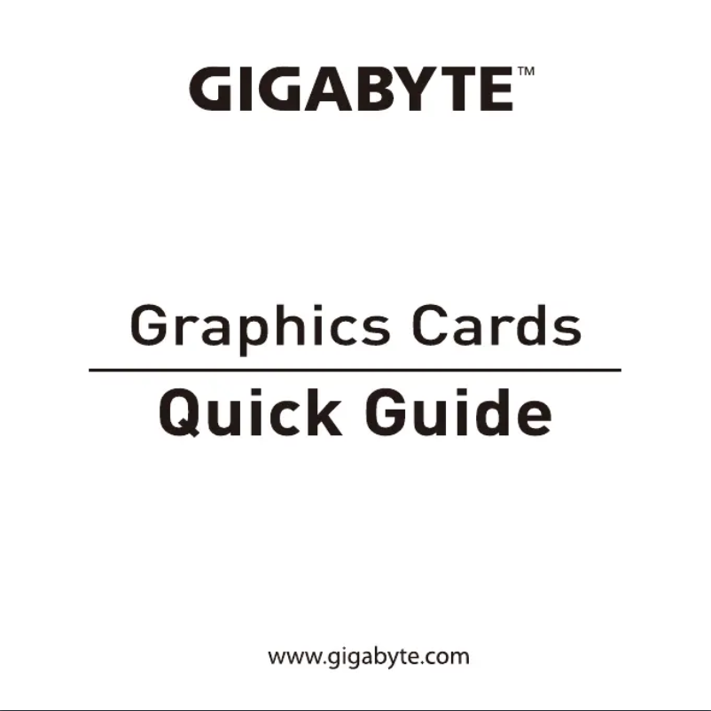 Page n°1 - Manuel utilisateur Gigabyte AORUS Radeon RX 5700 XT 8G
