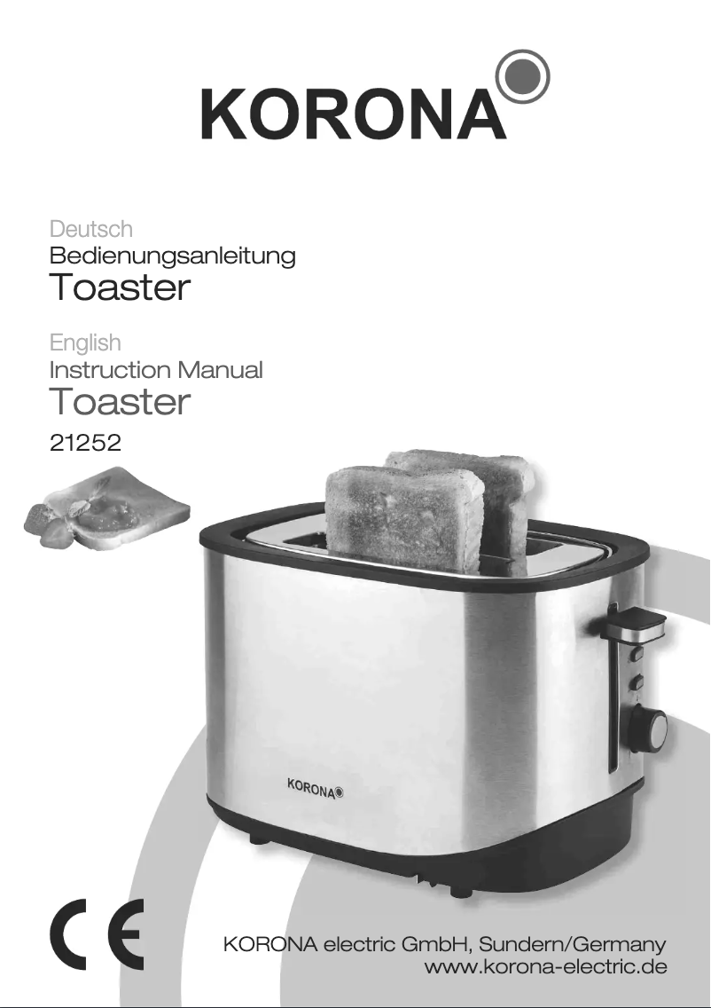Page 1 de la notice Manuel utilisateur Korona 21252