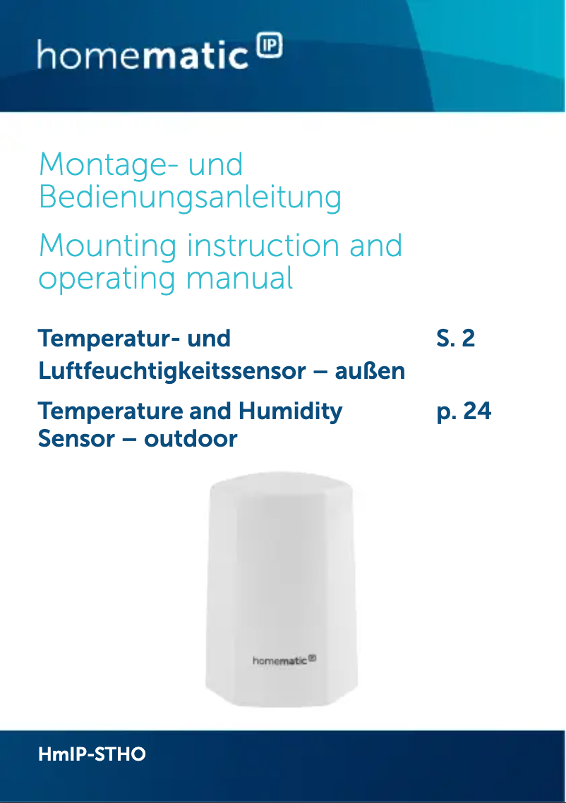 Page 1 de la notice Manuel utilisateur eQ-3 150574A0