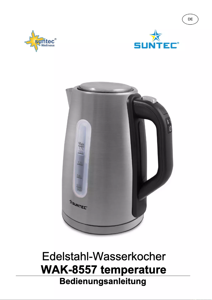 Page 1 de la notice Manuel utilisateur Suntec WAK-8557 Temperature