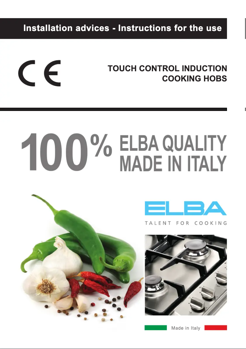 Page n°1 - Manuel utilisateur Elba Elio EIN 32