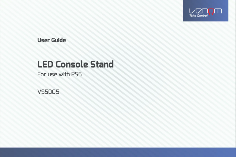 Page n°1 - Manuel utilisateur Venom VS5005