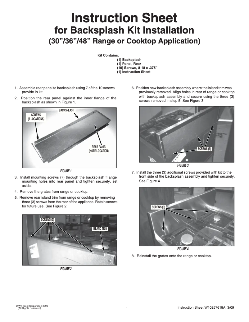 Page n°1 - Manuel utilisateur JennAir W10115773