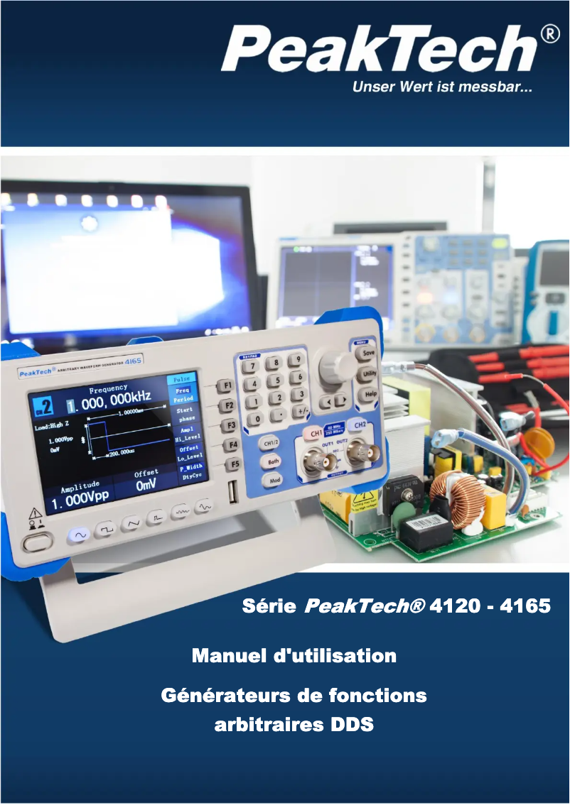 Page 1 de la notice Manuel utilisateur PeakTech 4120