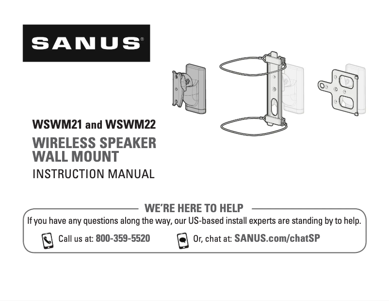 Page n°1 - Mode d'emploi Sanus WSWM21