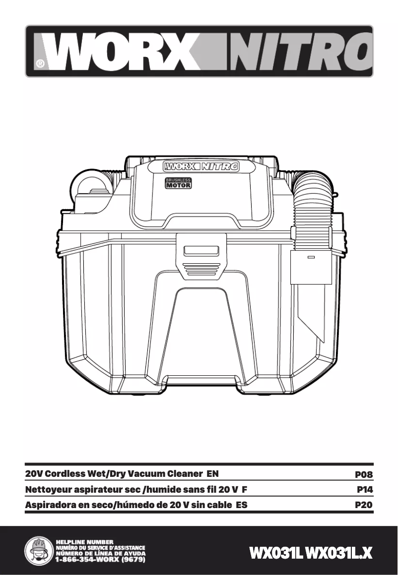 Página 1 del manual Manual de usuario Worx WX031L
