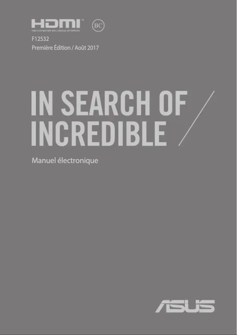 Image de la première page du manuel de l'appareil ZenBook Flip UX561UD