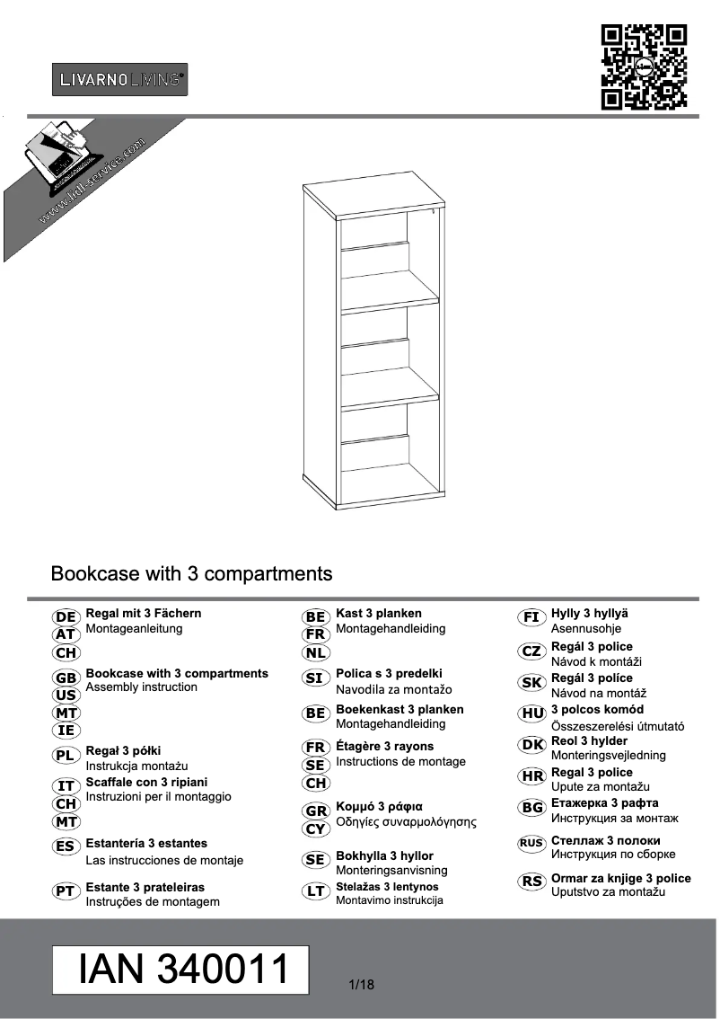 Page 1 de la notice Manuel utilisateur Livarno Lux IAN 355490