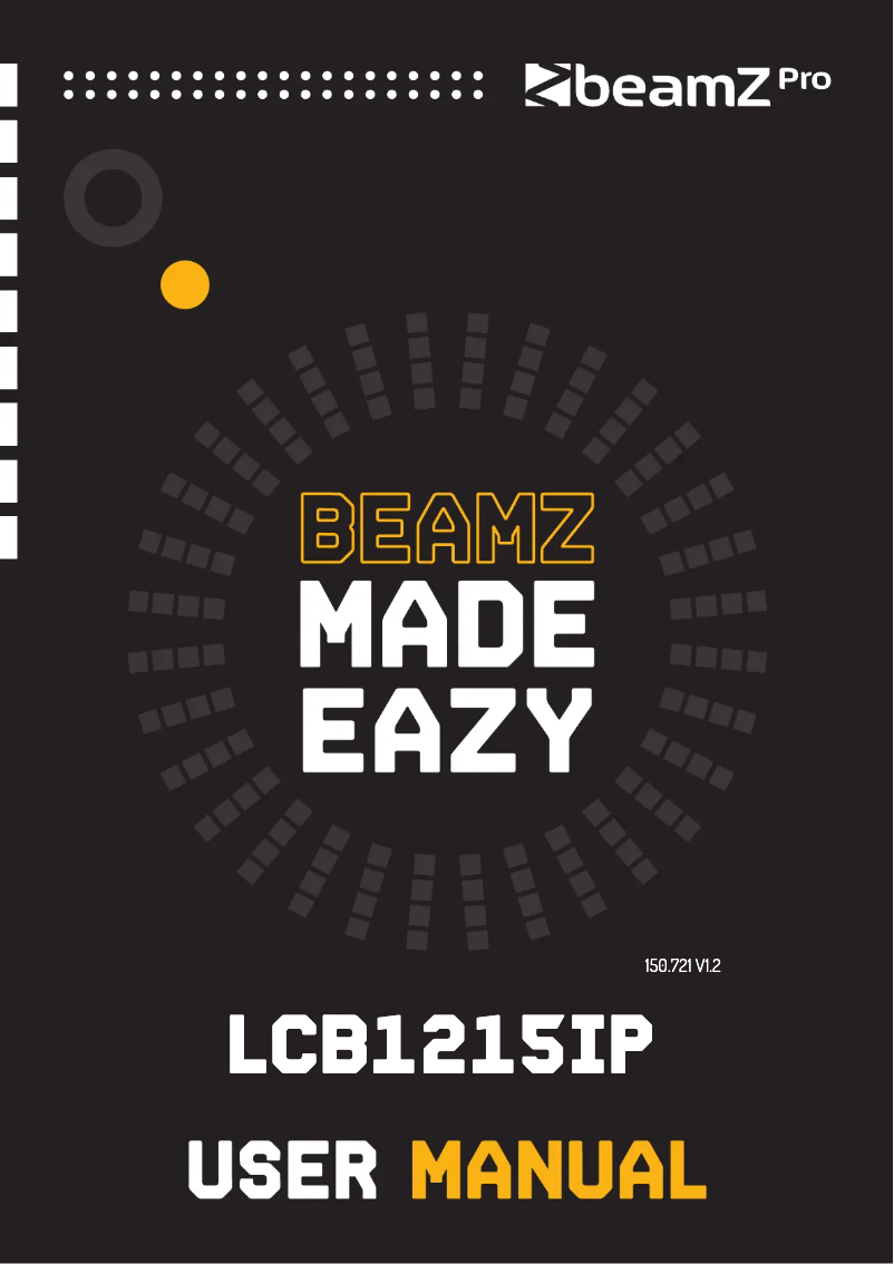 Page 1 de la notice Manuel utilisateur BeamZ LCB1215IP