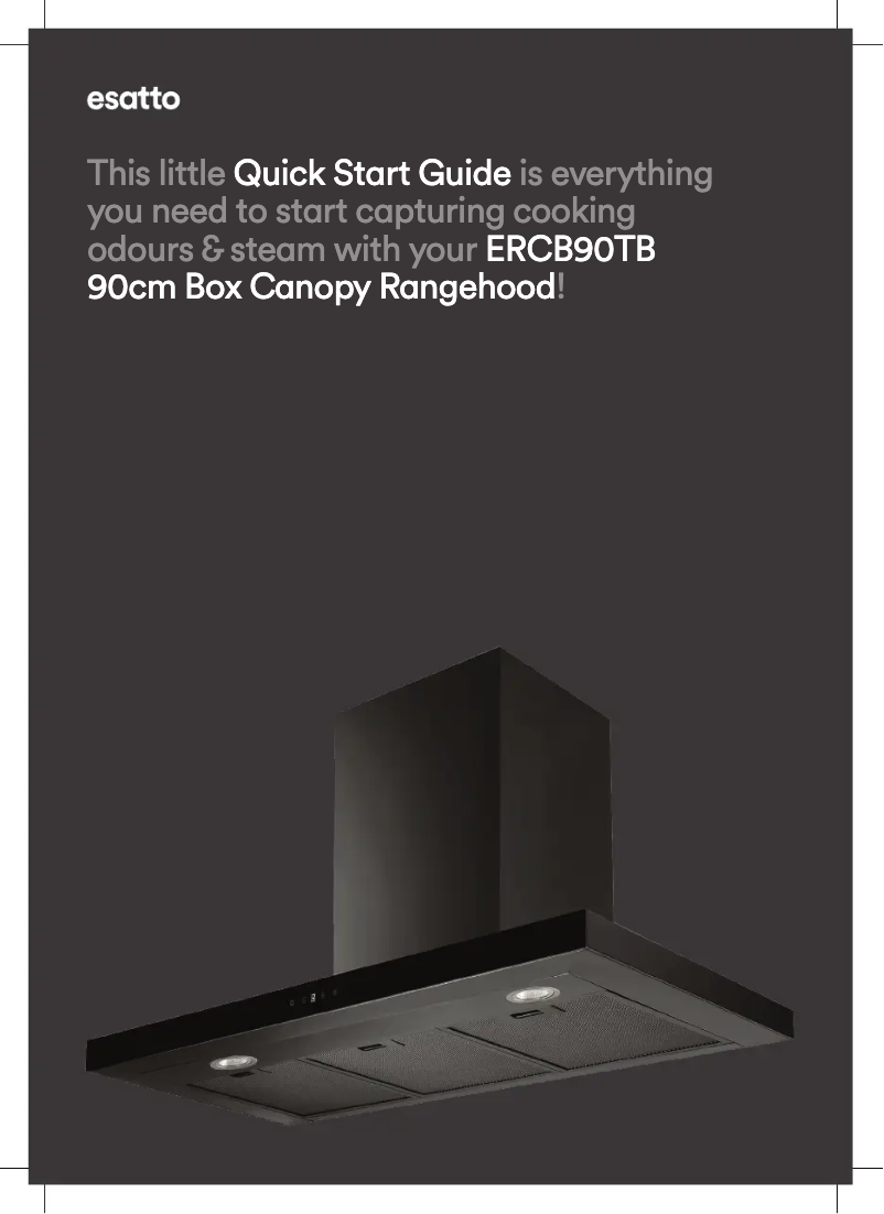 Página 1 del manual Guía de inicio rápido Esatto ERCB90TB