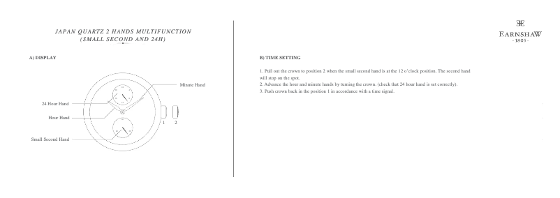 Page 1 de la notice Manuel utilisateur Earnshaw Grand legacy ES-8091-02