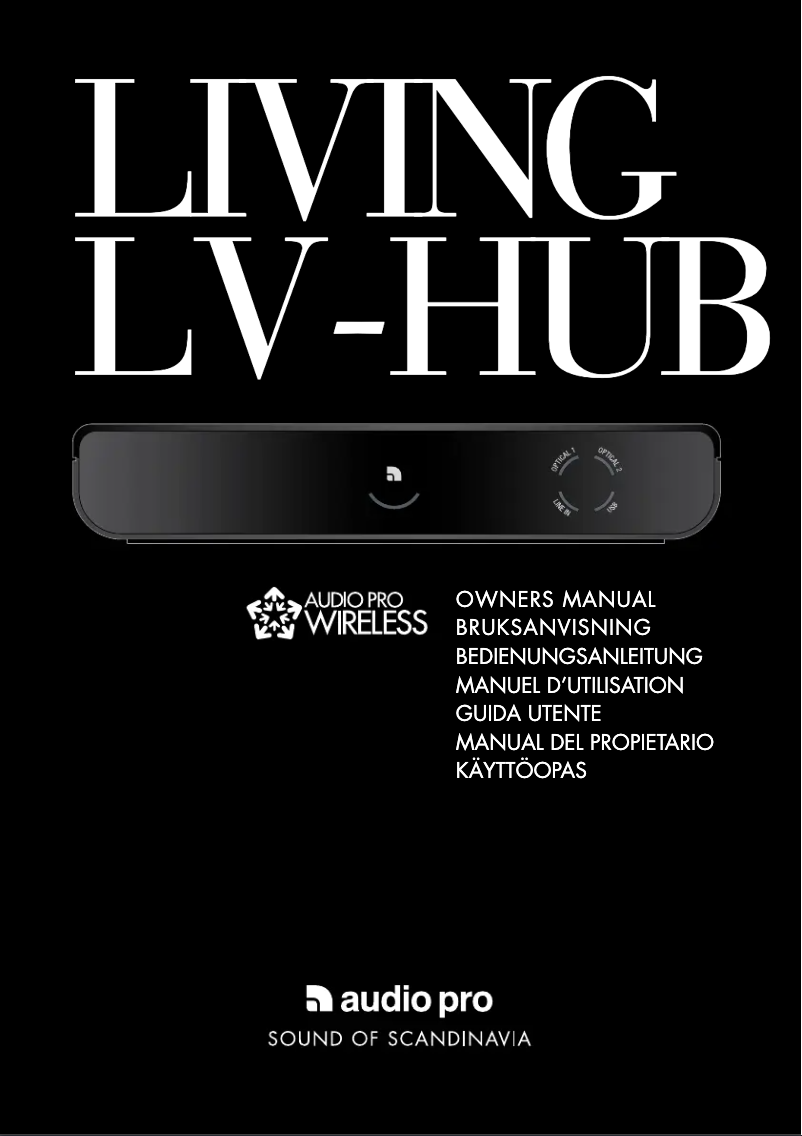 Page n°1 - Manuel utilisateur Audio Pro Living LV-Hub