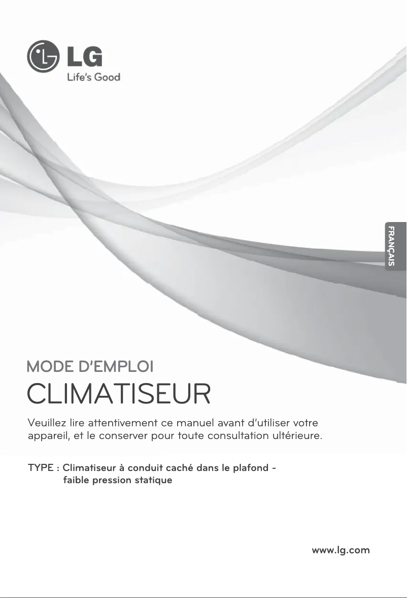Page 1 de la notice Manuel utilisateur LG ARNU09GL1G2