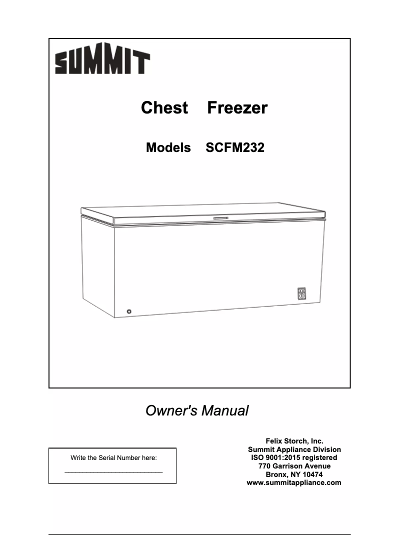 Image de la première page du manuel de l'appareil SCFM232