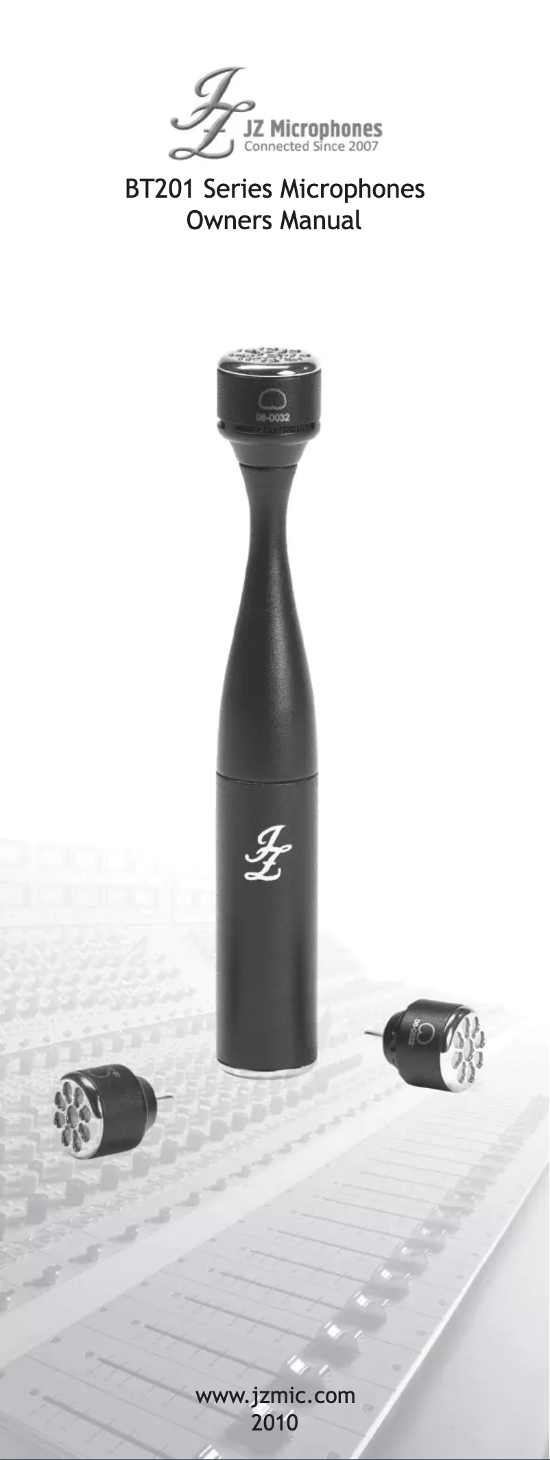 Page n°1 - Manuel utilisateur JZ Microphones BT-201