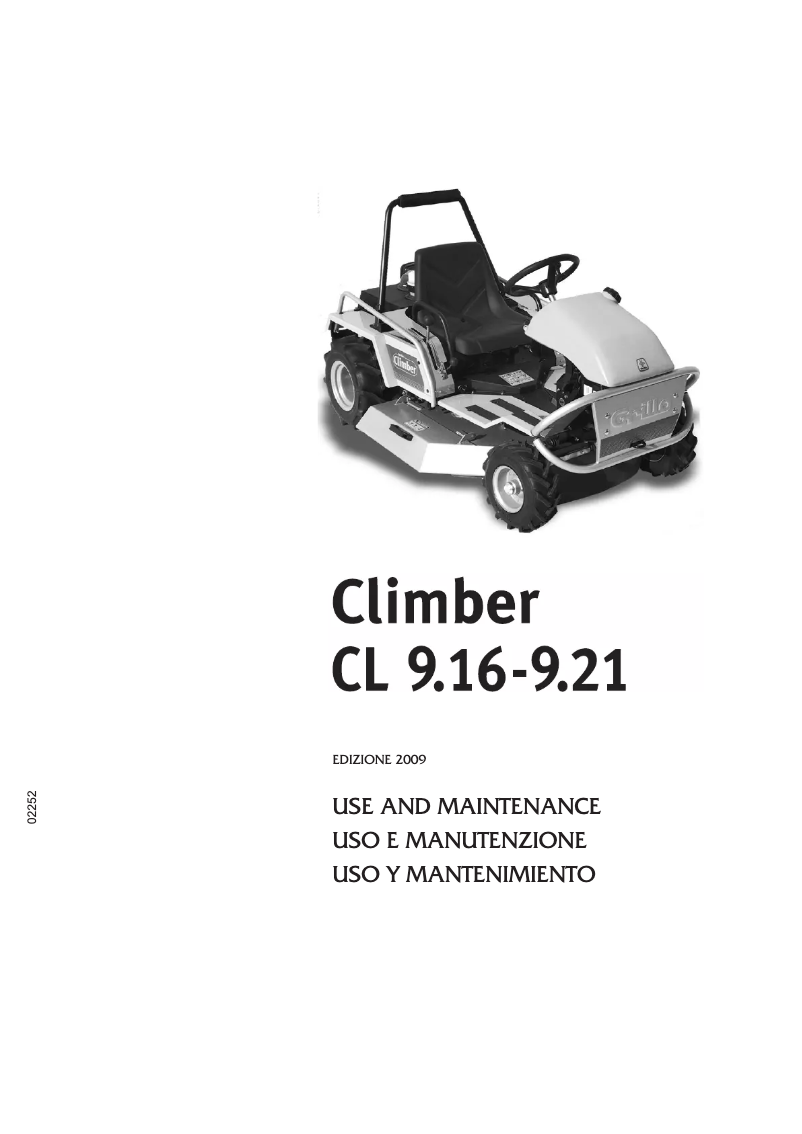 Page 1 de la notice Manuel utilisateur Grillo Climber 9.18