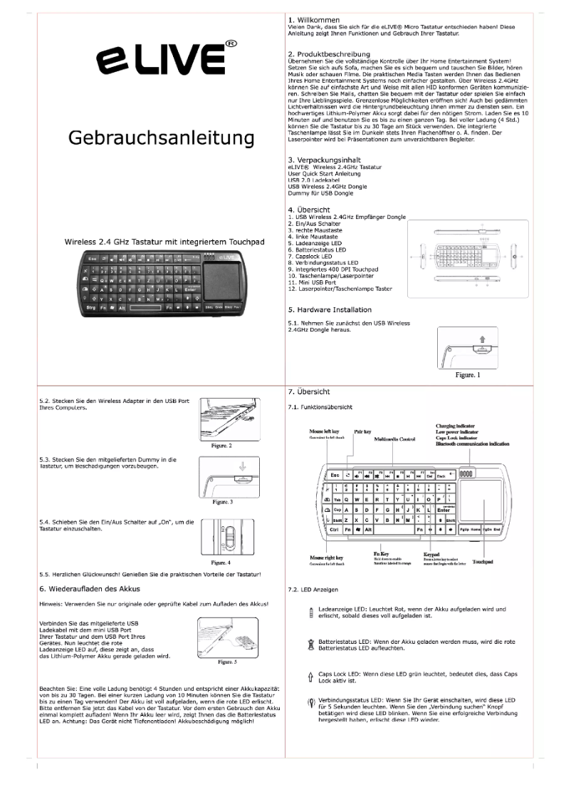 Image de la première page du manuel de l'appareil KW250LDE