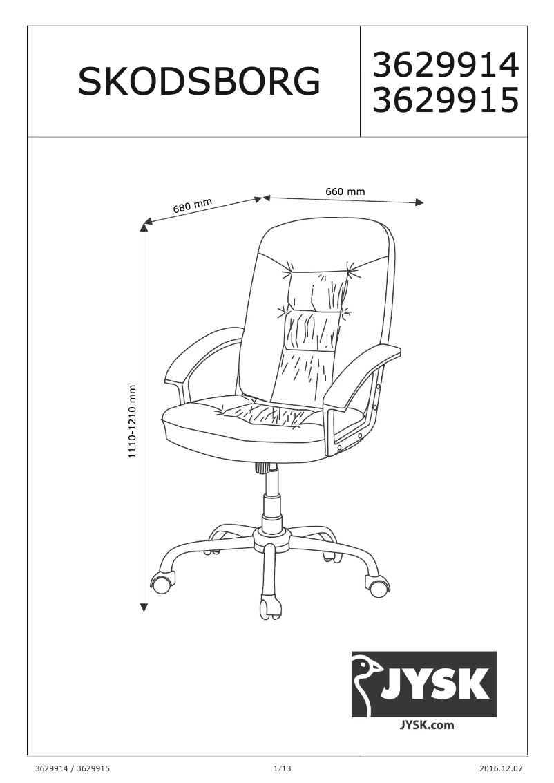 Imagen de la primera página del manual del dispositivo Skodsborg