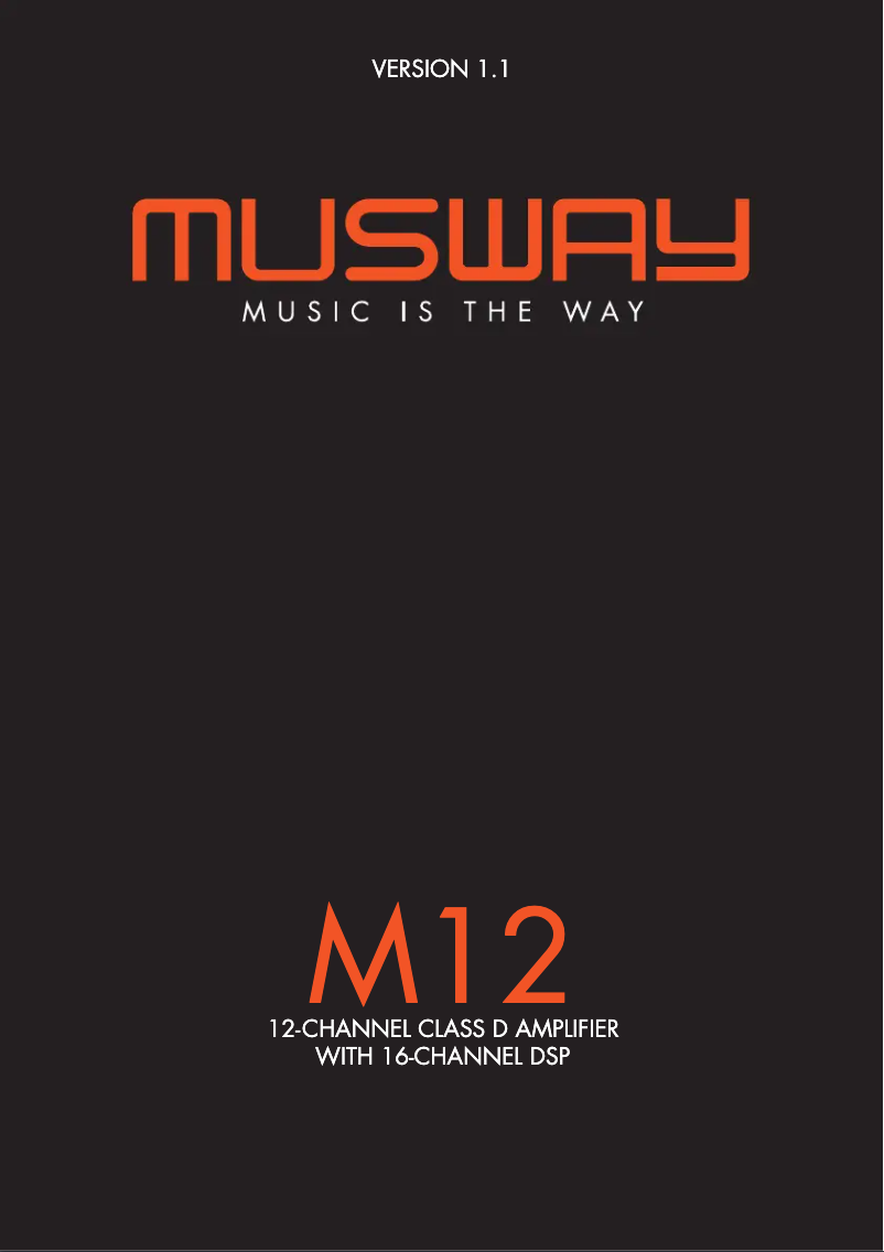 Page n°1 - Manuel utilisateur Musway M12