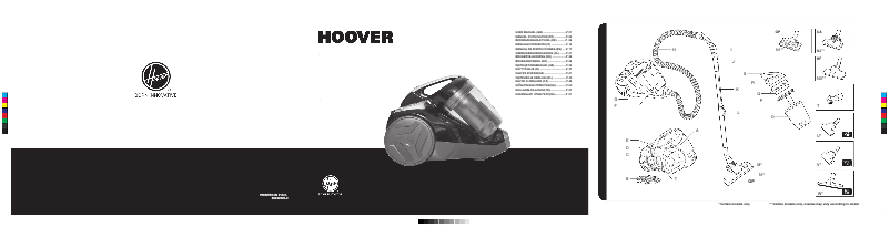 Page n°1 - Manuel utilisateur Hoover CH40PAR 011